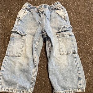 Zara Kids Light Blue Cargo Jeans